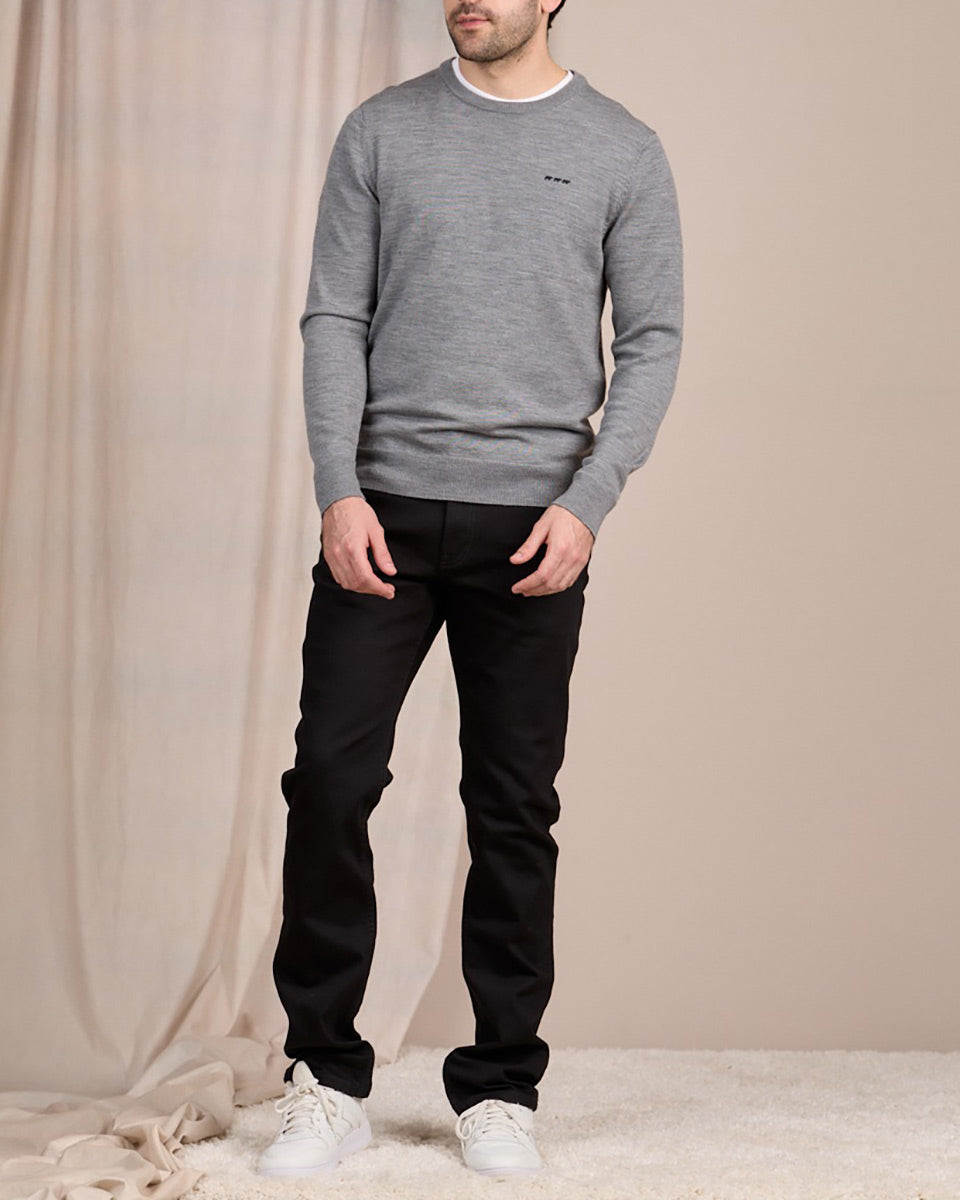 Pull Homme En Acrylique Gris Col Rond – Cedar Wood State, Taille M, Très Bon état