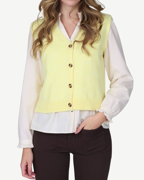 Pull femme sans manches
