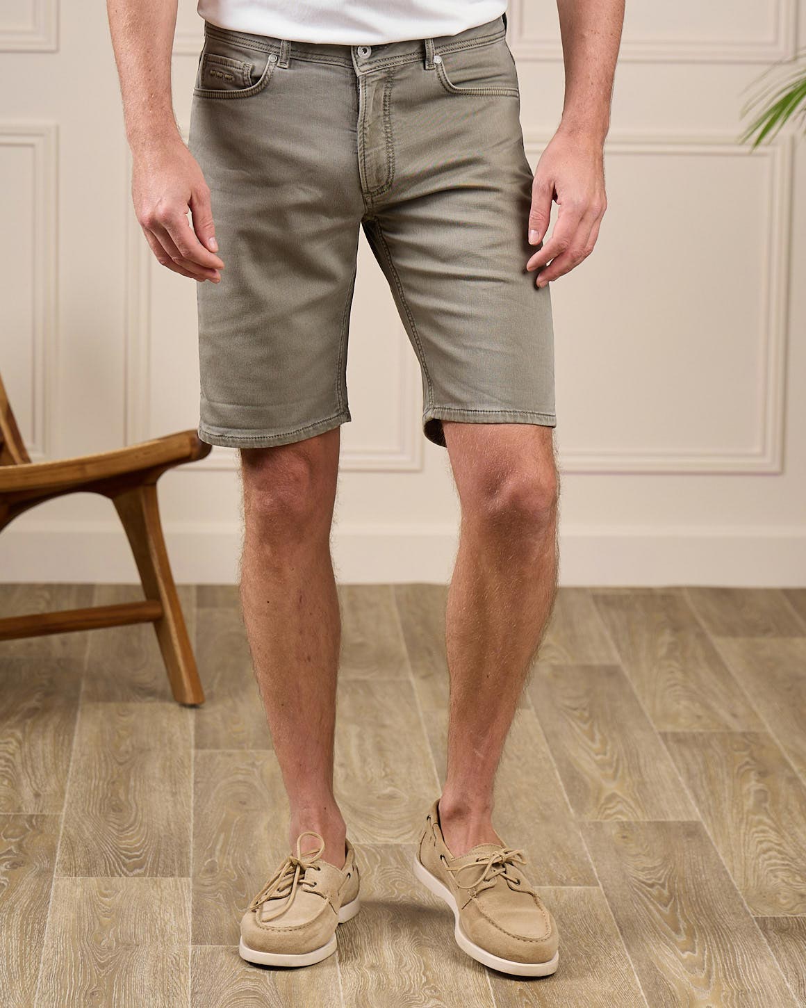 Bermuda joggjean kaki pour homme - MISE AU GREEN