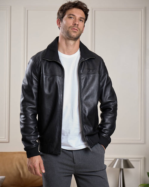 Blouson cuir Haston - MISE AU GREEN - 1