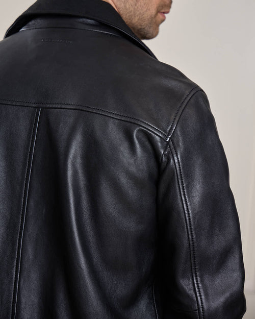 Blouson cuir Haston - MISE AU GREEN - 6