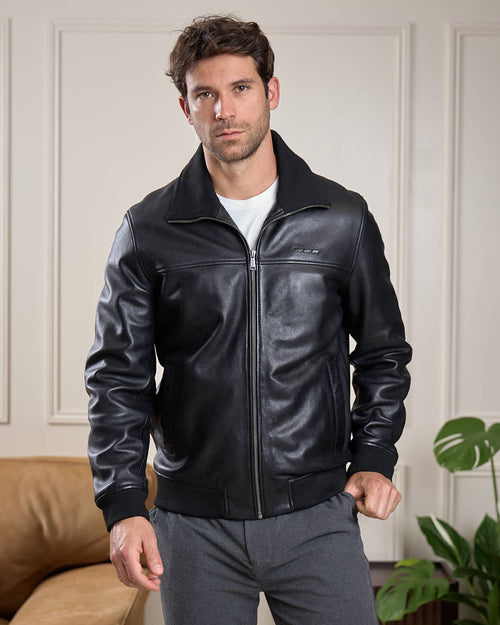 Blouson cuir Haston - MISE AU GREEN - 8