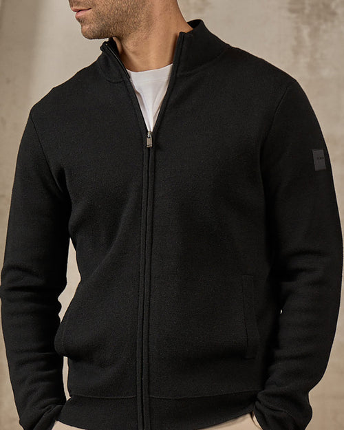 Cardigan zippé col montant - MISE AU GREEN - 3