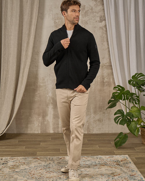 Cardigan zippé col montant - MISE AU GREEN - 4