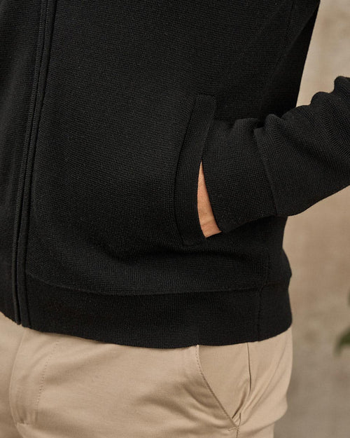 Cardigan zippé col montant - MISE AU GREEN - 7