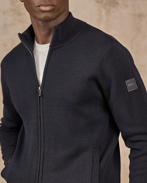 Cardigan zippé col montant - MISE AU GREEN - 1