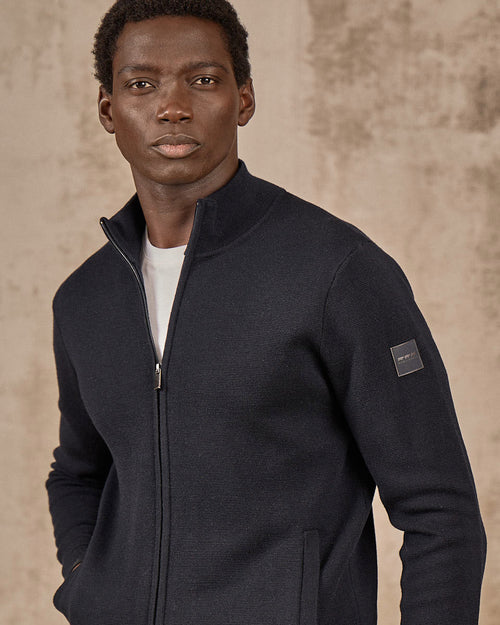 Cardigan zippé col montant - MISE AU GREEN - 1