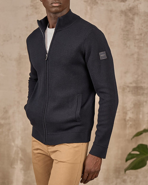 Cardigan zippé col montant - MISE AU GREEN - 5