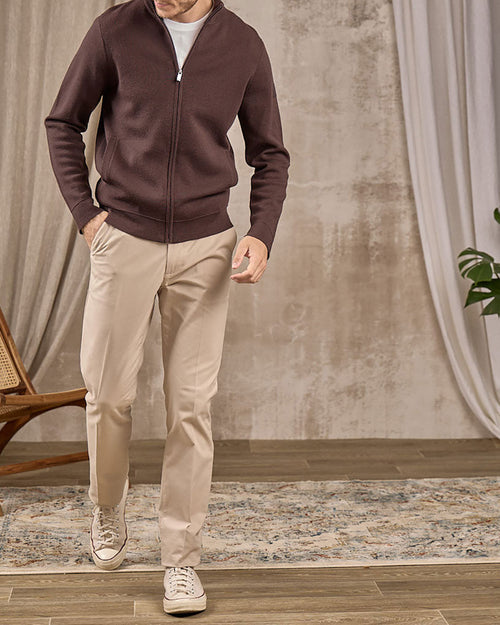 Cardigan zippé col montant - MISE AU GREEN - 3