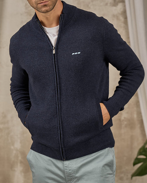Cardigan zippé col montant - MISE AU GREEN - 4