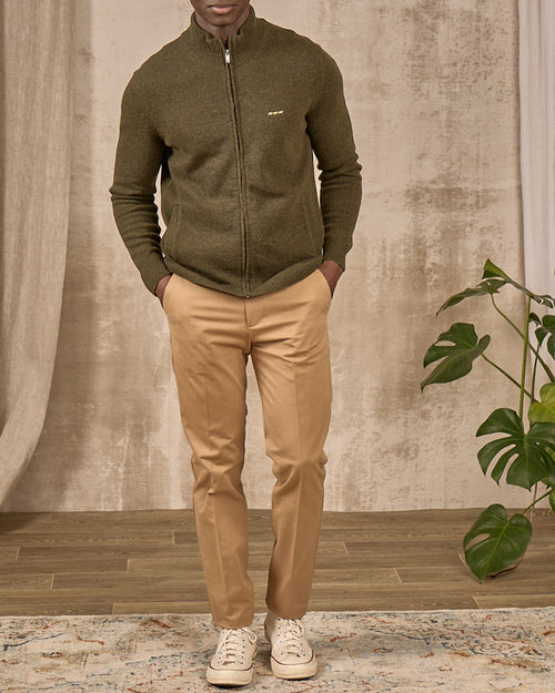 Cardigan zippé col montant - MISE AU GREEN - 5