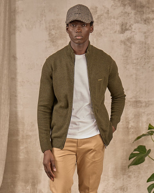 Cardigan zippé col montant - MISE AU GREEN - 6