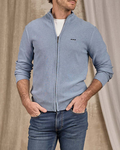 Cardigan zippé - MISE AU GREEN - 2