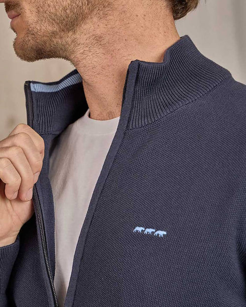 Cardigan zippé - MISE AU GREEN - 1