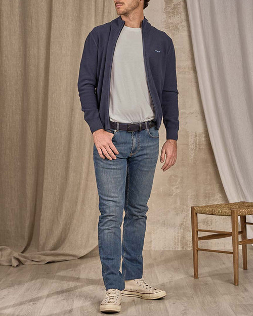 Cardigan zippé - MISE AU GREEN - 3