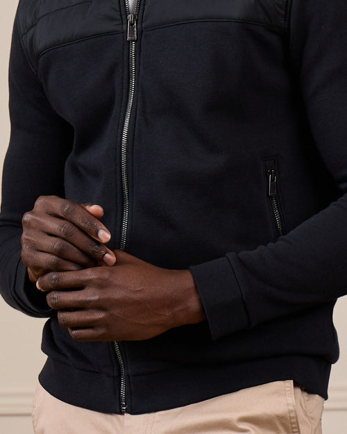 Cardigan bi-matières Gabino - MISE AU GREEN - 5