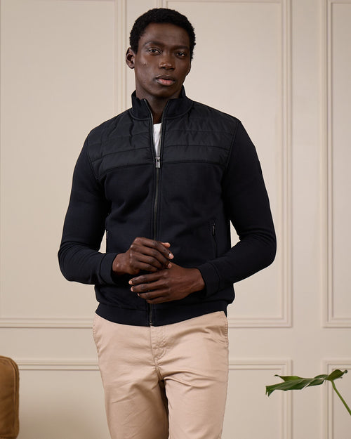 Cardigan bi-matières Gabino - MISE AU GREEN - 6