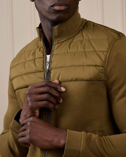 Cardigan bi-matières Gabino - MISE AU GREEN - 1