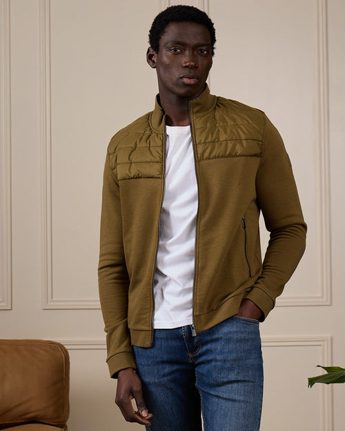 Cardigan bi-matières Gabino - MISE AU GREEN - 5