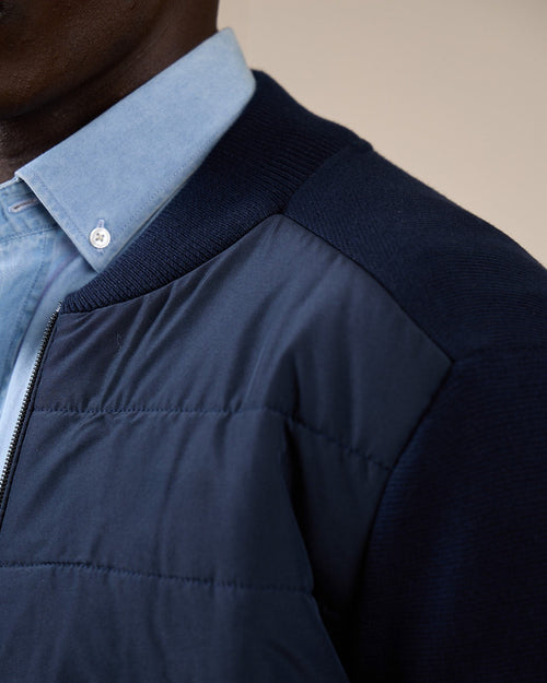 Cardigan bi-matières Gaspar - MISE AU GREEN - 5