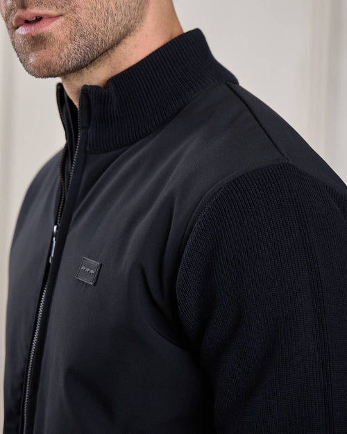Cardigan bi-matière Hector - MISE AU GREEN - 4