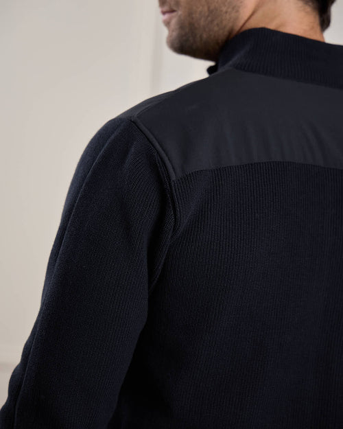 Cardigan bi-matière Hector - MISE AU GREEN - 5