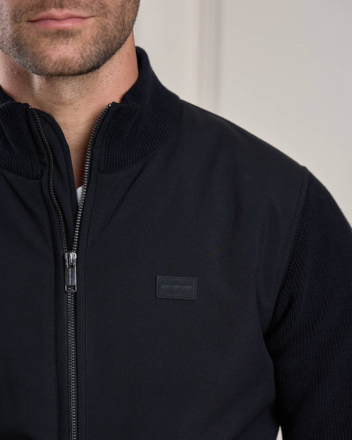 Cardigan bi-matière Hector - MISE AU GREEN - 8