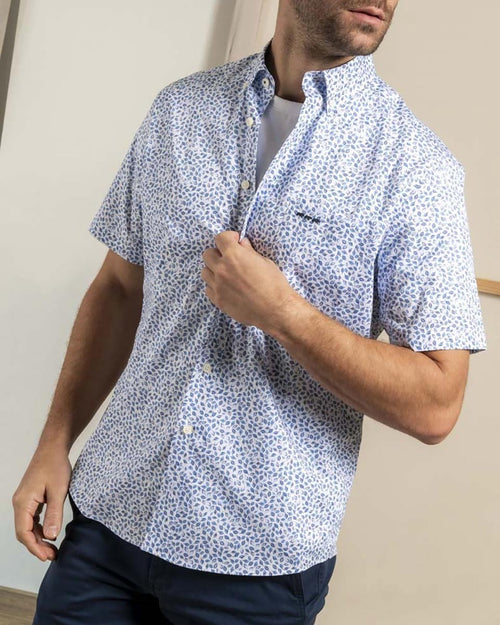 Chemise imprimé feuillage - MISE AU GREEN - 1