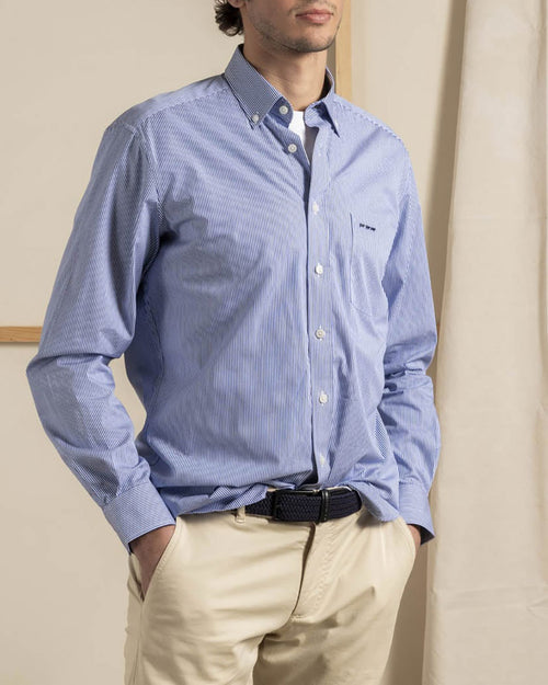 Chemise à fines rayures - MISE AU GREEN - 1