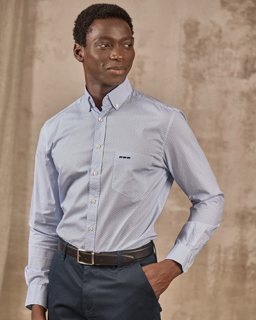 Chemise micro motifs - MISE AU GREEN - 1