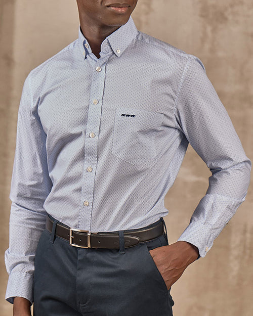 Chemise micro motifs - MISE AU GREEN - 1