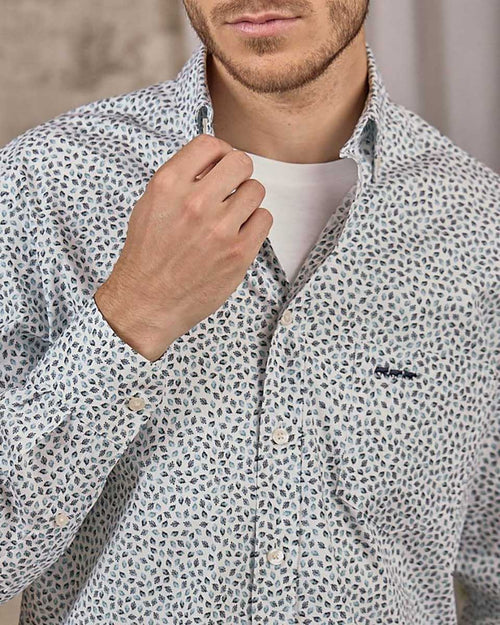Chemise motifs feuillages - MISE AU GREEN - 2