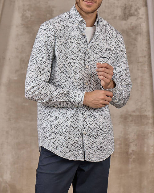 Chemise motifs feuillages - MISE AU GREEN - 3
