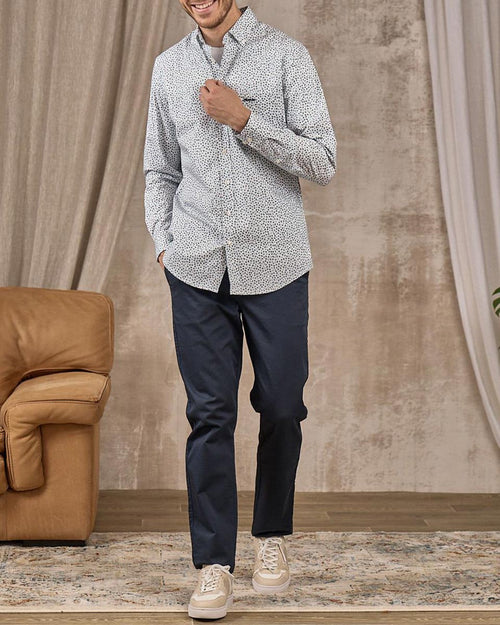 Chemise motifs feuillages - MISE AU GREEN - 6