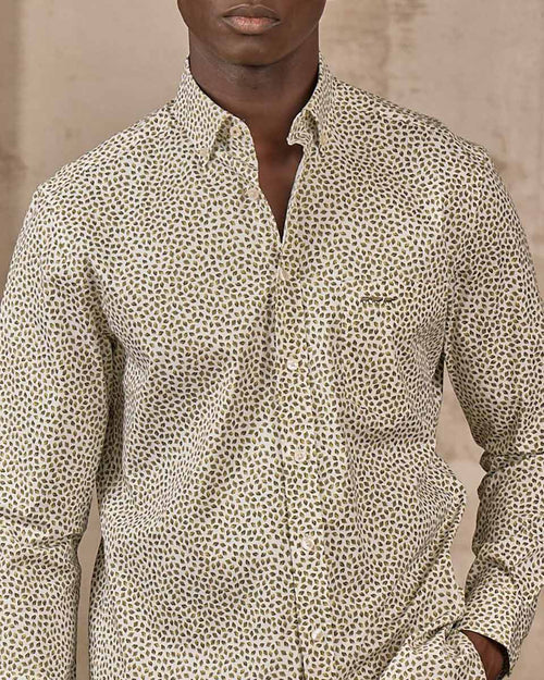 Chemise motifs feuillages - MISE AU GREEN - 2