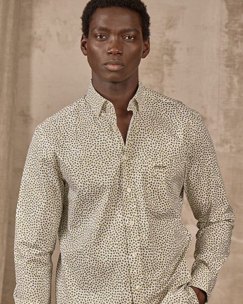 Chemise motifs feuillages - MISE AU GREEN - 2