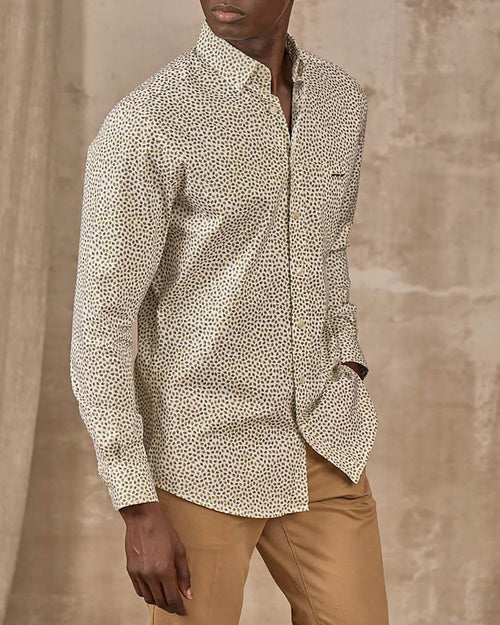 Chemise motifs feuillages - MISE AU GREEN - 4