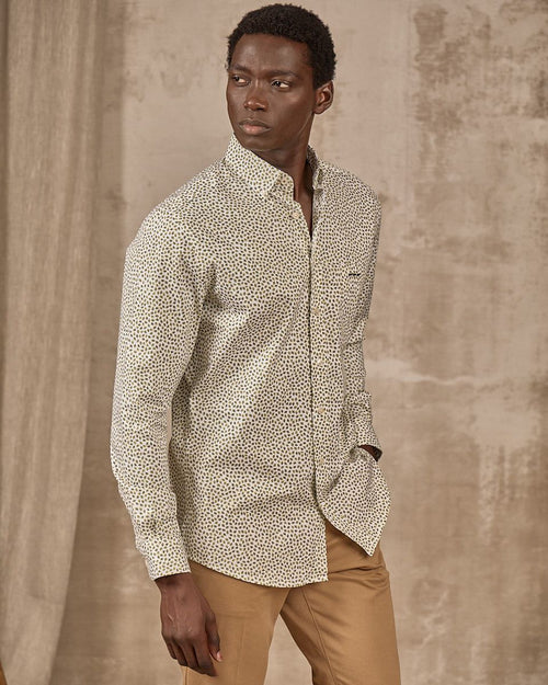 Chemise motifs feuillages - MISE AU GREEN - 4