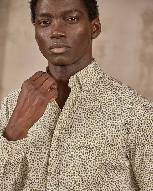 Chemise motifs feuillages - MISE AU GREEN - 6