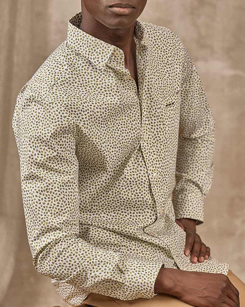 Chemise motifs feuillages - MISE AU GREEN - 7