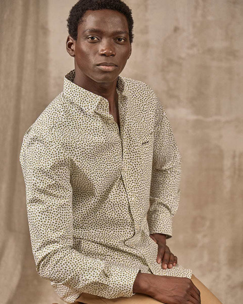 Chemise motifs feuillages - MISE AU GREEN - 7