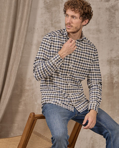 Chemise Elaine à carreaux - MISE AU GREEN - 1