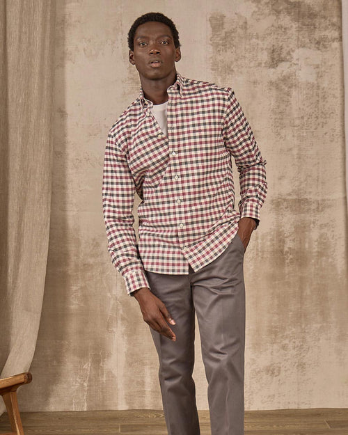 Chemise Elaine à carreaux - MISE AU GREEN - 1