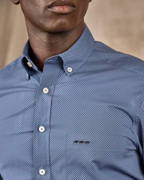 Chemise Elijah micro motifs - MISE AU GREEN - 4