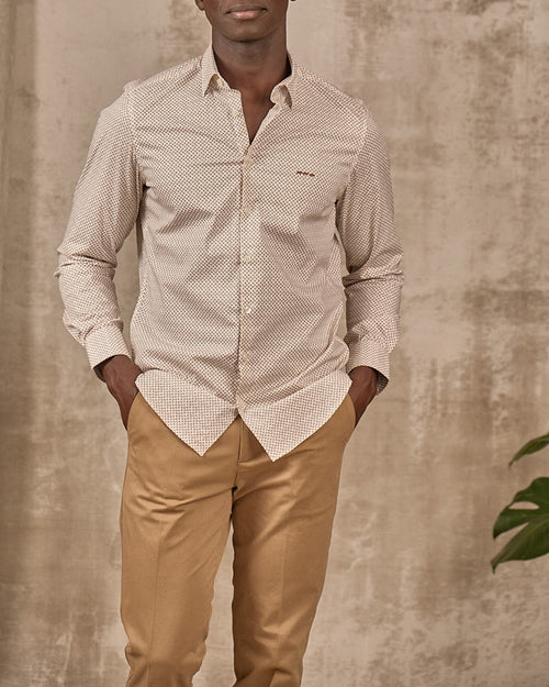 Chemise Eloise micro motifs - MISE AU GREEN - 1