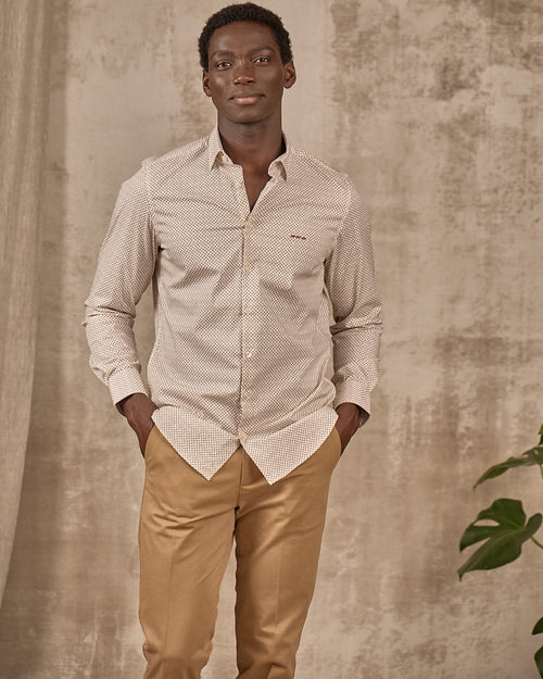 Chemise Eloise micro motifs - MISE AU GREEN - 1