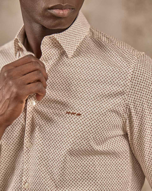 Chemise Eloise micro motifs - MISE AU GREEN - 3