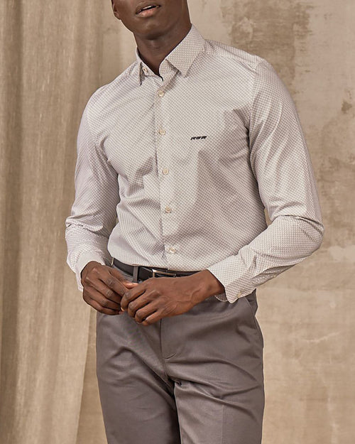 Chemise micro motifs - MISE AU GREEN - 1