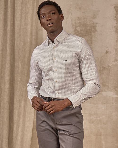 Chemise micro motifs - MISE AU GREEN - 1