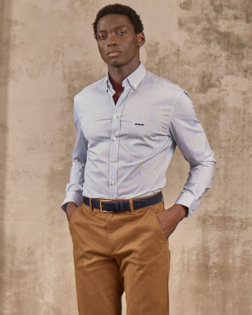 Chemise micro motifs - MISE AU GREEN - 1